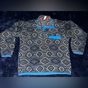 Patagonia Synchilla Sweater Men's Medium Yanaba Forge Grey Snap T Button